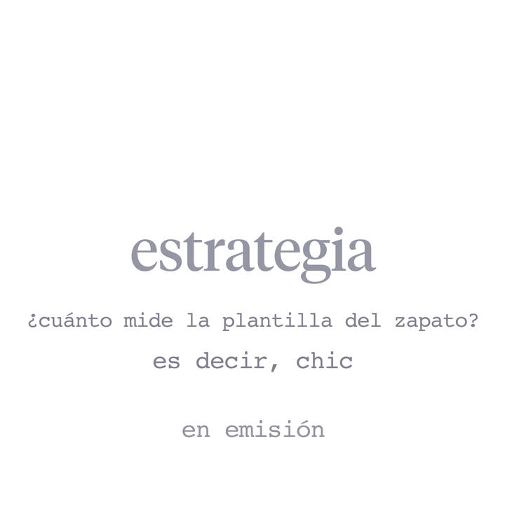 es decir, chic - estrategia